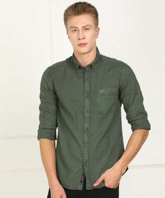 Dark Green Shirts , Buy Dark Green Shirts Online at Best